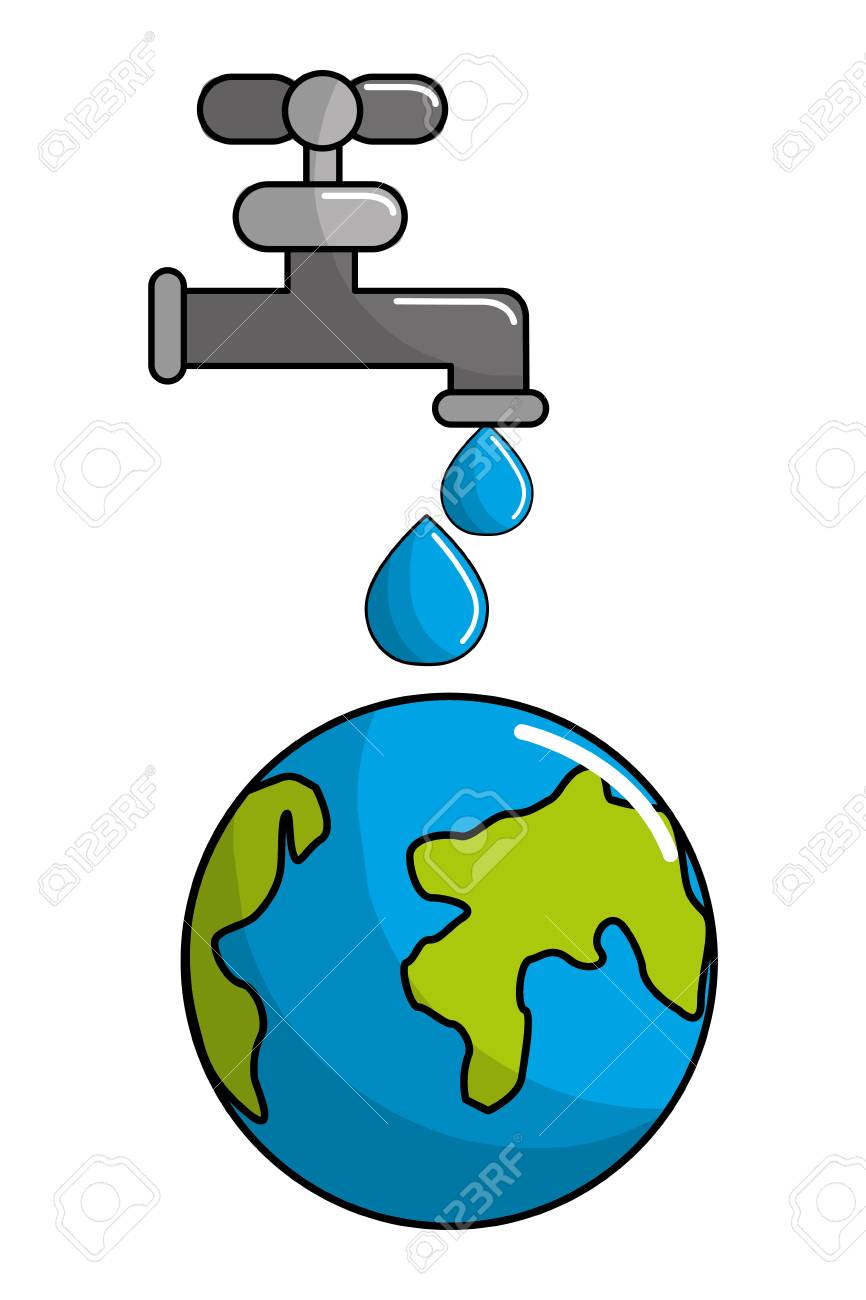Torneira Ecológica Isolada, Conceito De Ecologia, Conservação Renovável,  Suporte, Bio E Ambiente Ilustração Vetorial Royalty Free SVG, Cliparts,  Vetores, e Ilustrações Stock. Image 127715046