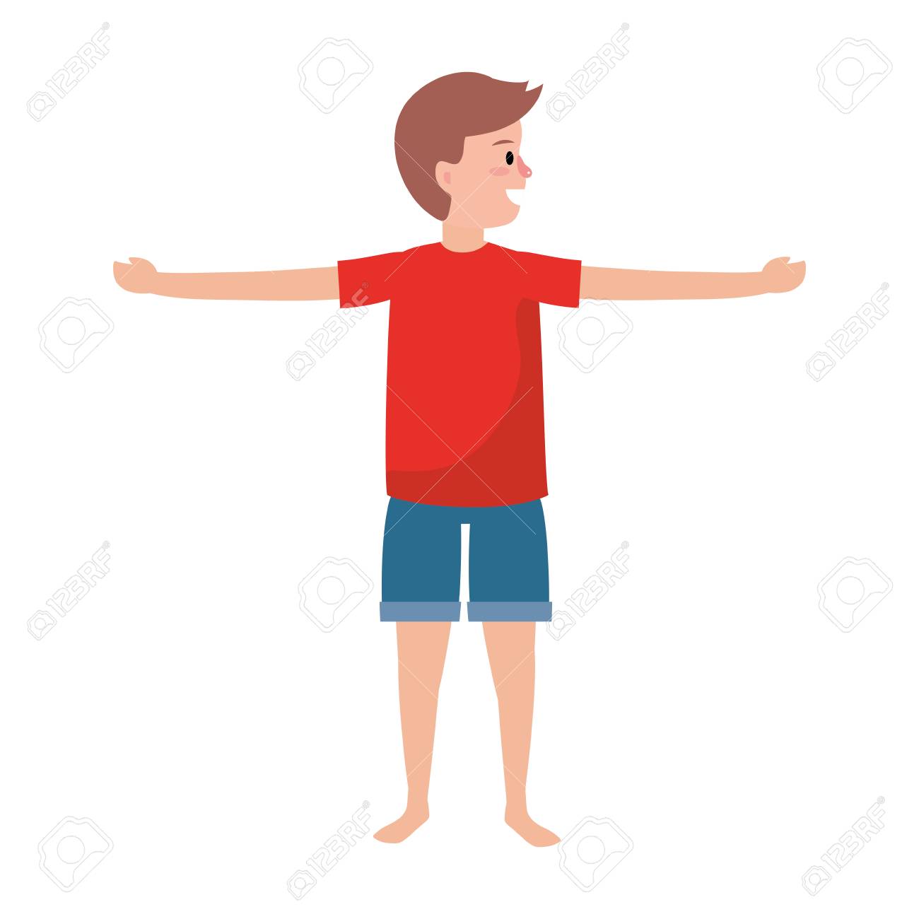 red t shirt vector