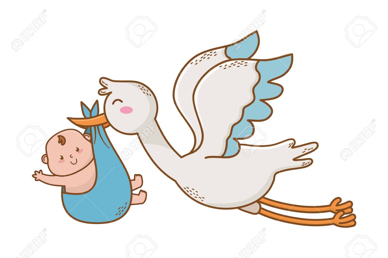 Bebê Bonito Dos Desenhos Animados Ilustração do Vetor - Ilustração