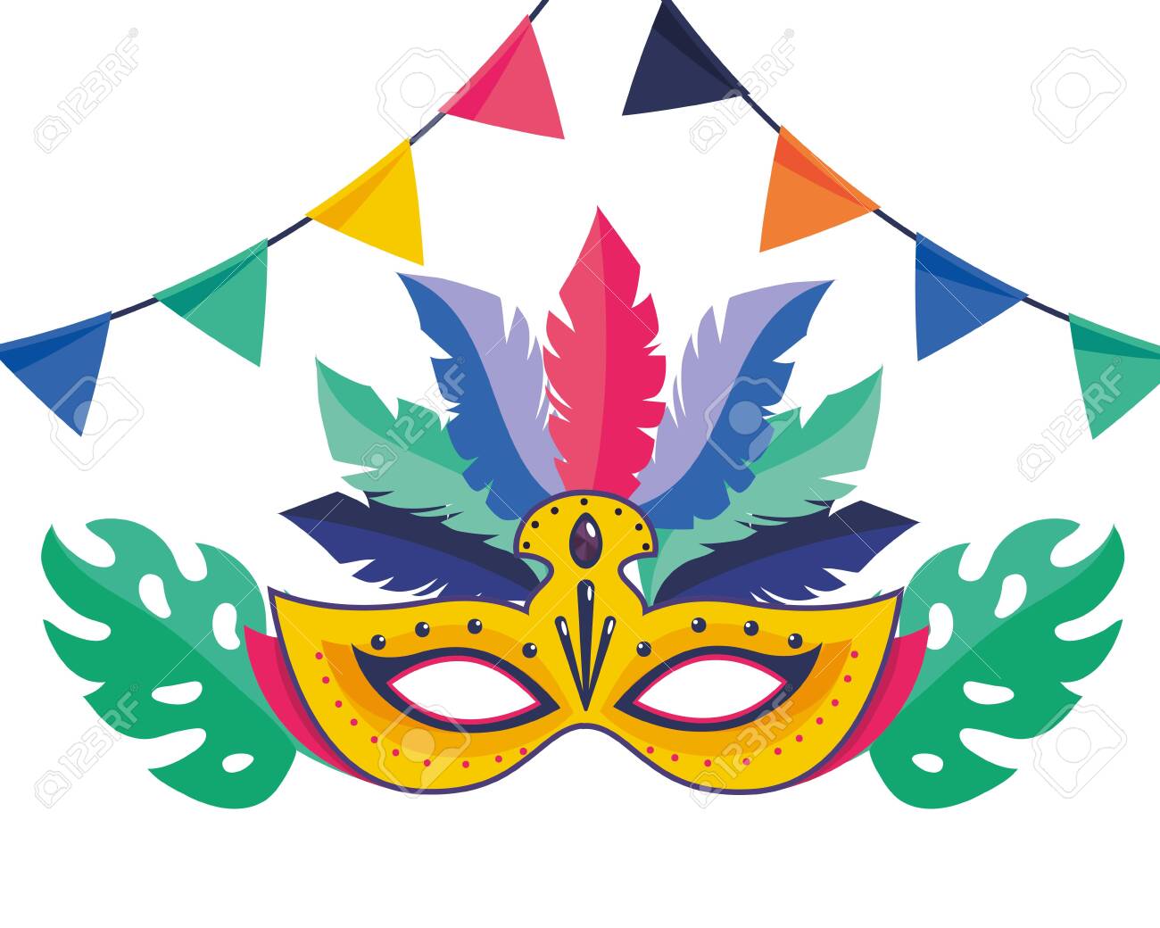 Mask Brazil Carnival Royalty Free Cliparts Vectors And Stock Illustration Image