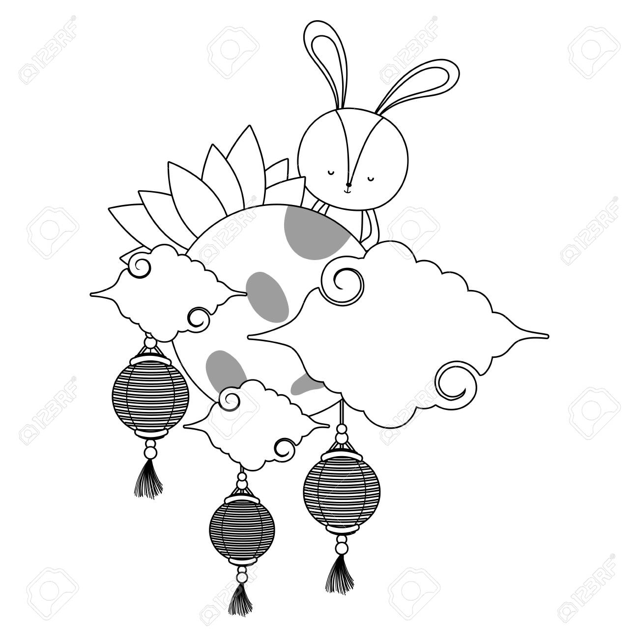 Mid Autumn Festival Vector Design Royalty Free Cliparts Vectors And Stock Illustration Image 136082863