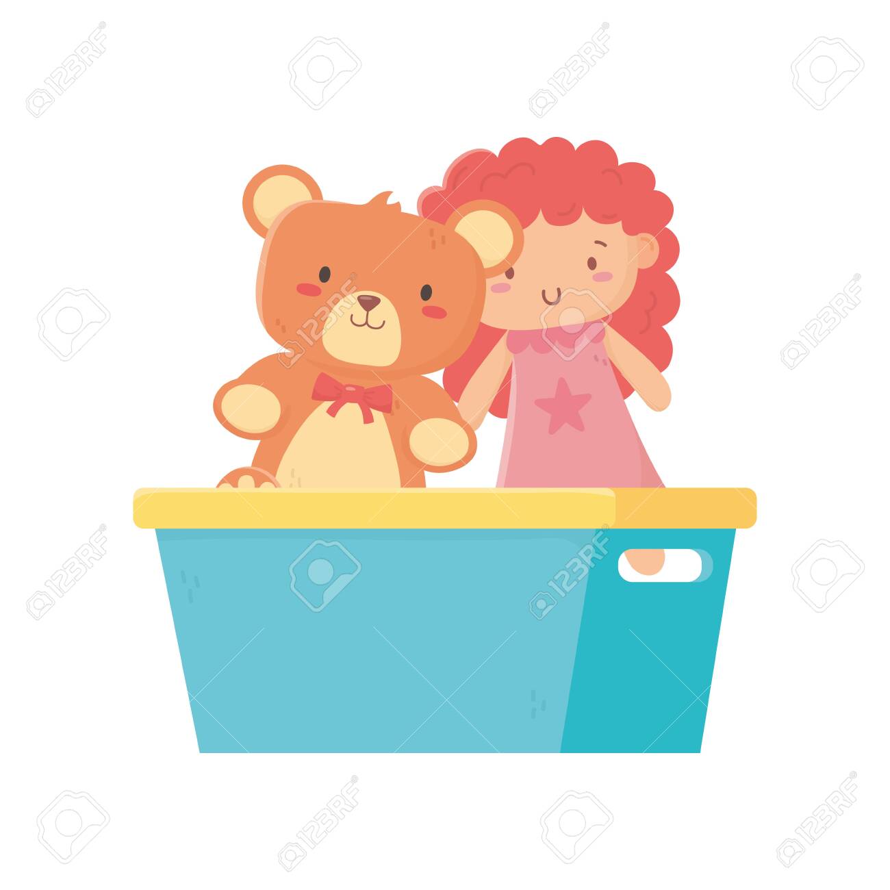 teddy and doll
