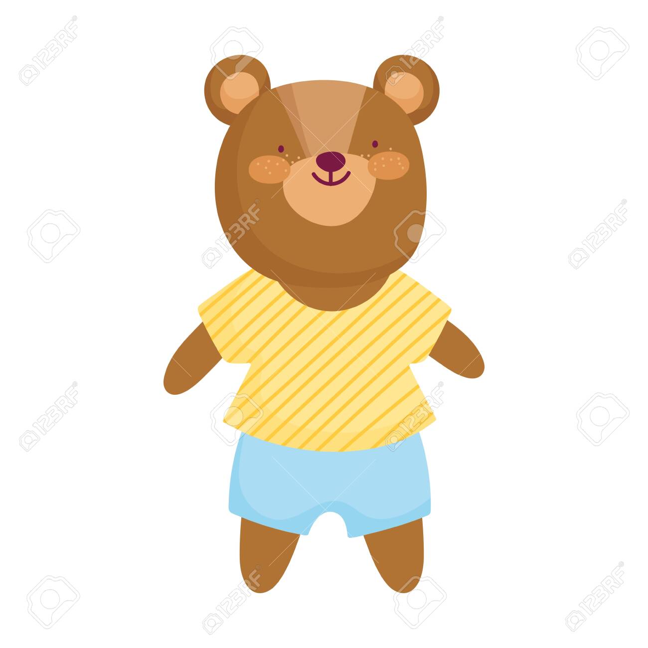 teddy with clothes