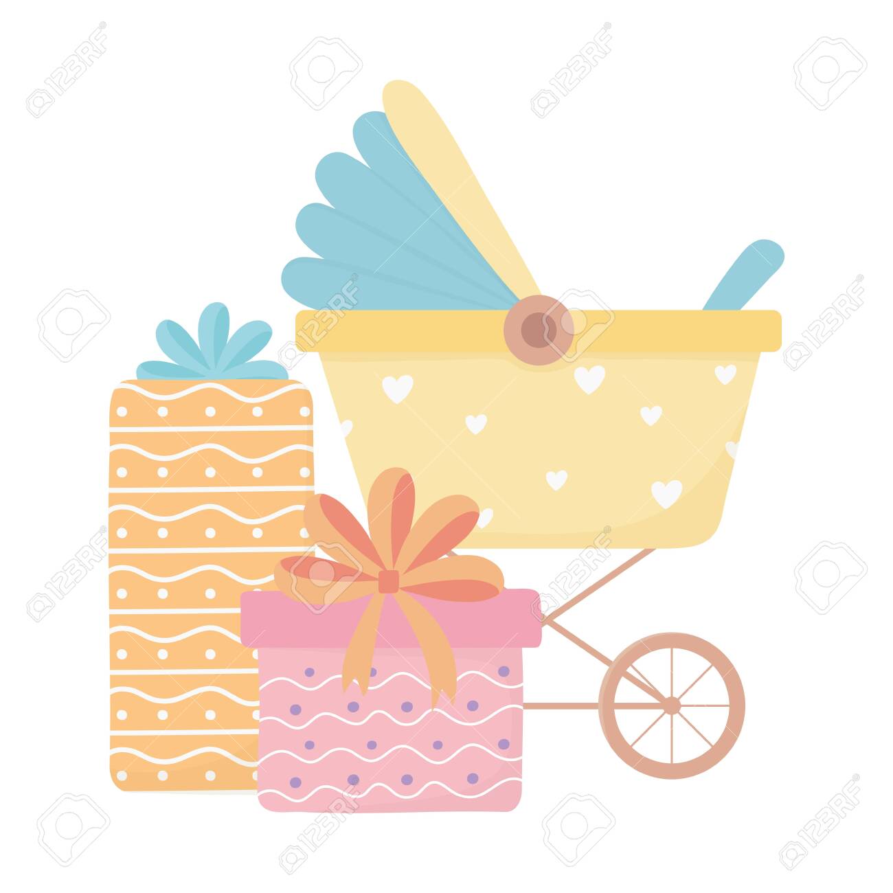 gift box centerpieces for baby shower