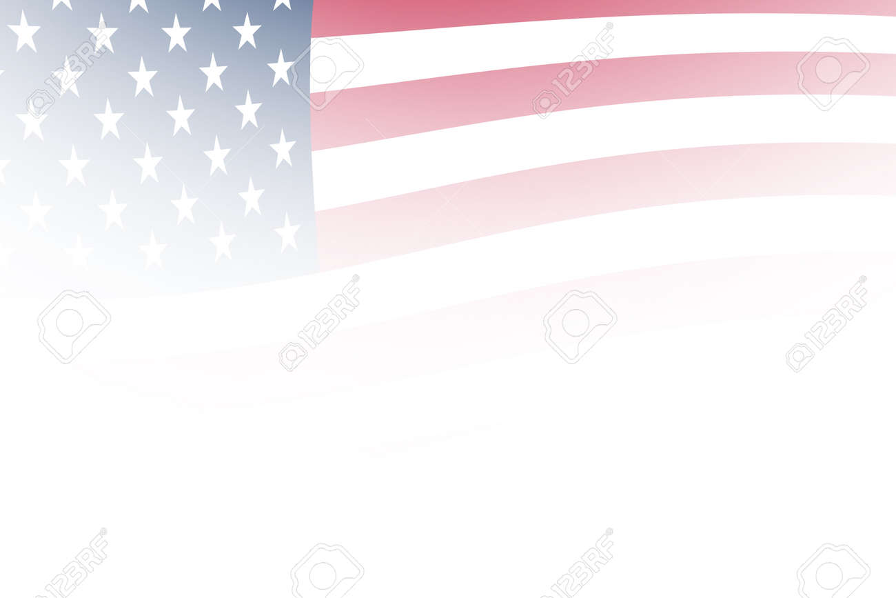 Askew Gradient American Flag Background Illustration For Slide Card  Presentation Graphic Stock Photo, Picture and Royalty Free Image. Image  167869228., image size:1300x867