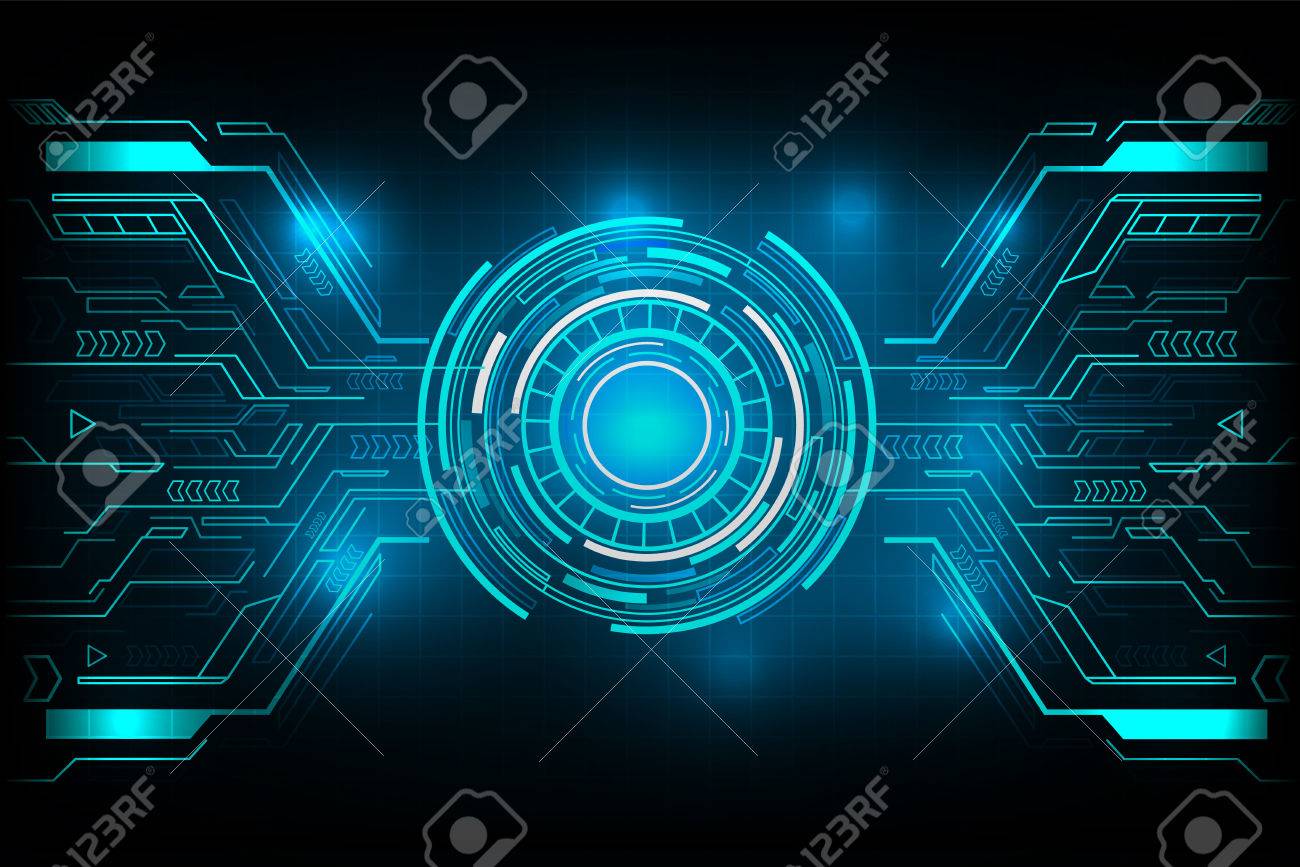 circle futuristic technology vector design royalty free cliparts