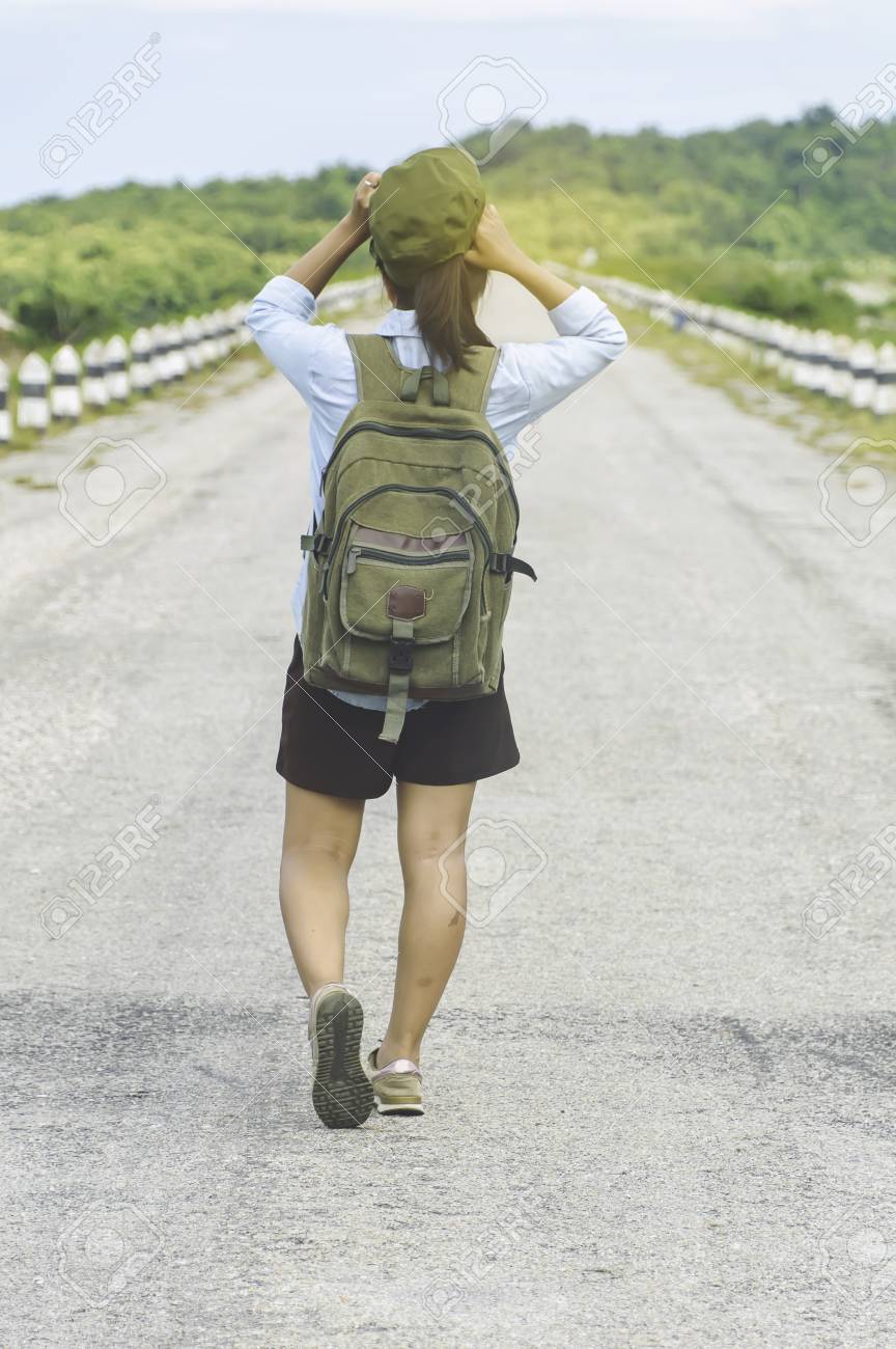 ladies walking backpack