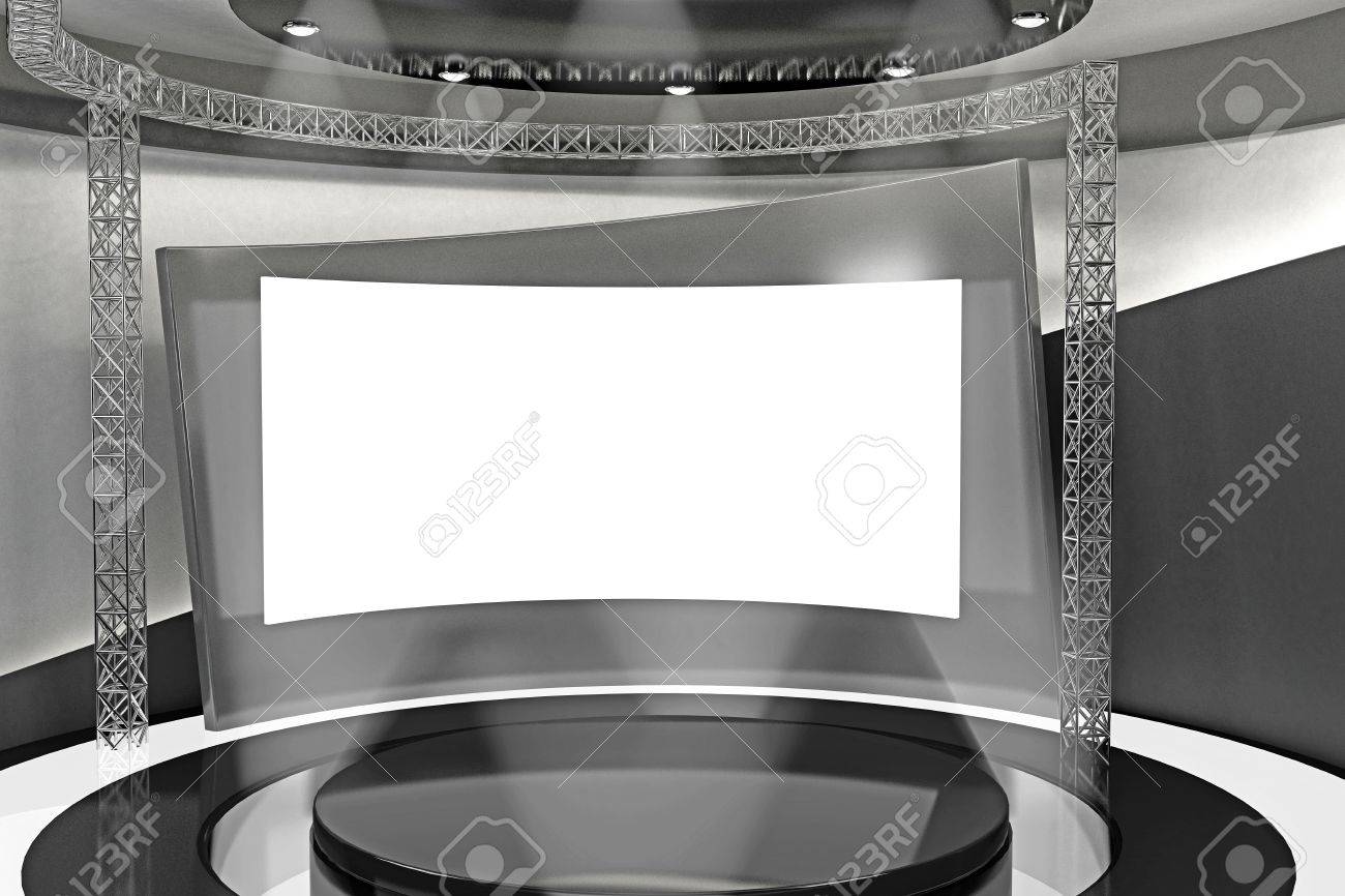 3d stage stock photo