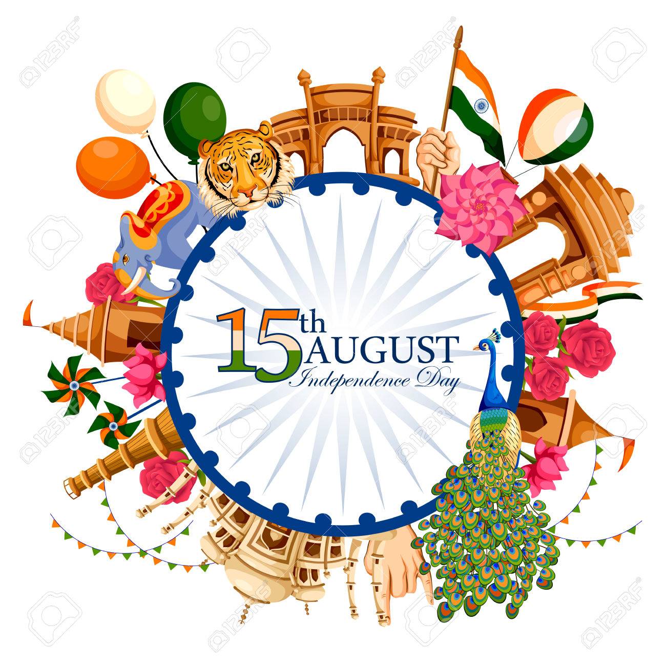 Indian Tricolor Background For 15th August Happy Independence Day ...