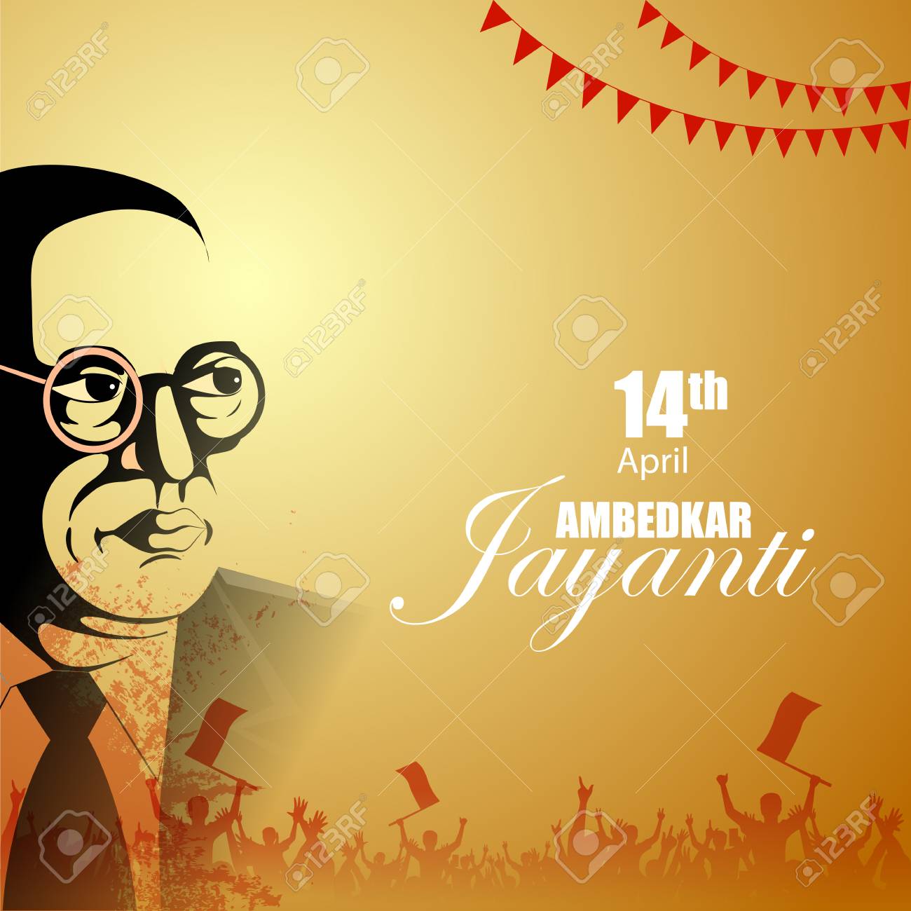 Vector Illustration Of Indian Leader Dr Bhimrao Ambedkar Jayanti Background  Royalty Free SVG, Cliparts, Vectors, And Stock Illustration. Image  115341103.