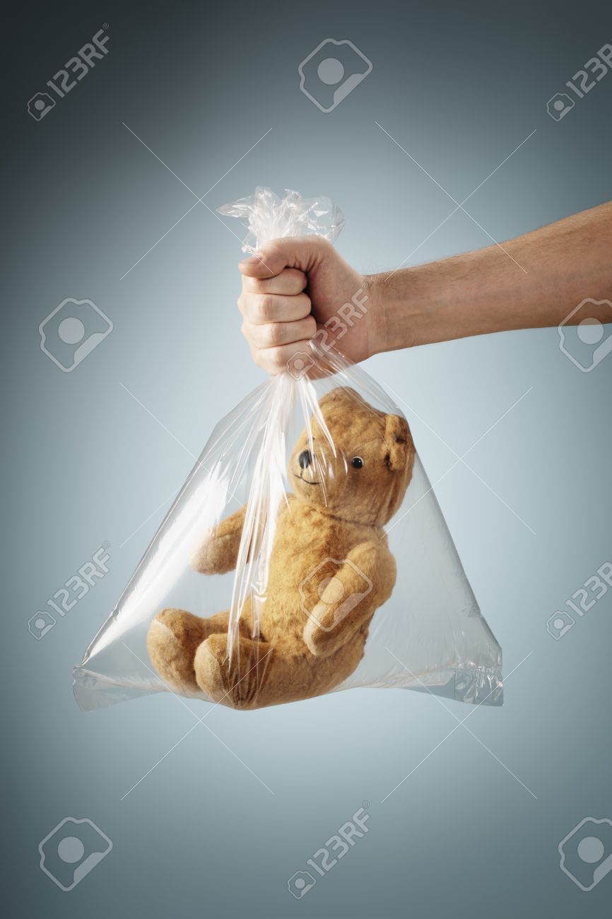 plastic bag for teddy bear