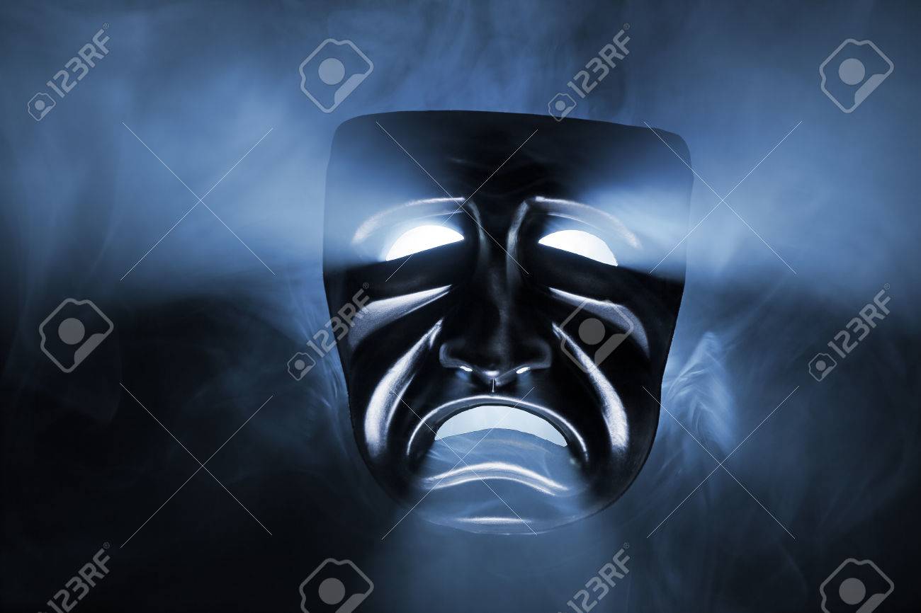 Download Black Mask With Light Coming From Its Eyes And Mouth Stock Photo Picture And Royalty Free Image Image 56753557 PSD Mockup Templates