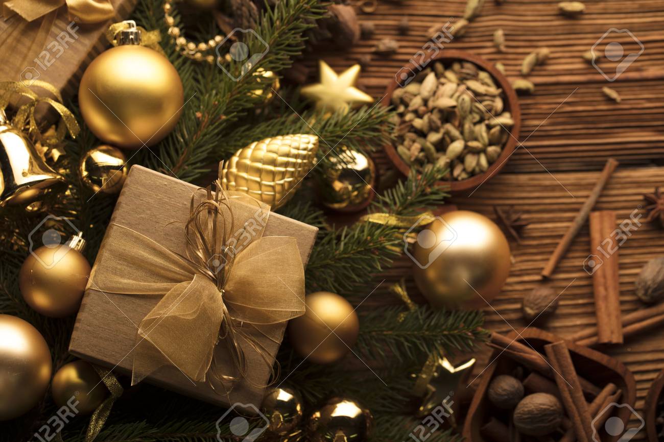 christmas theme presents and