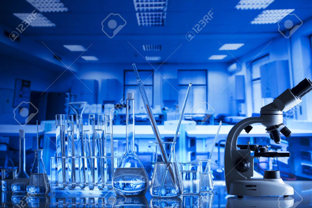 Science Laboratory Concept Background Microscope And Laboratory Stock Photo Picture And Royalty Free Image Image 97531806