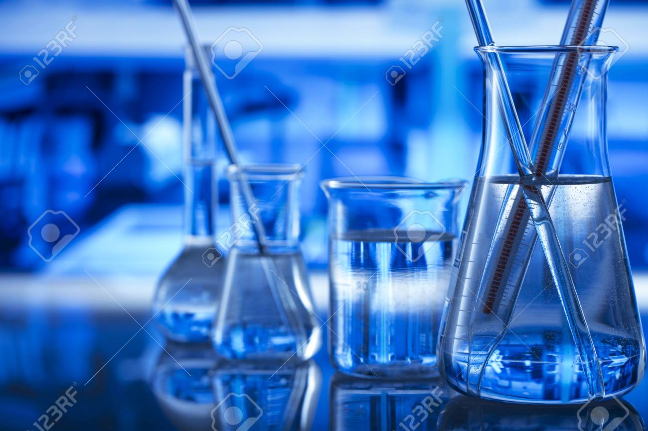 Science Concept Background Chemical Experiment Glass Beakers Stock Photo Picture And Royalty Free Image Image 101507464