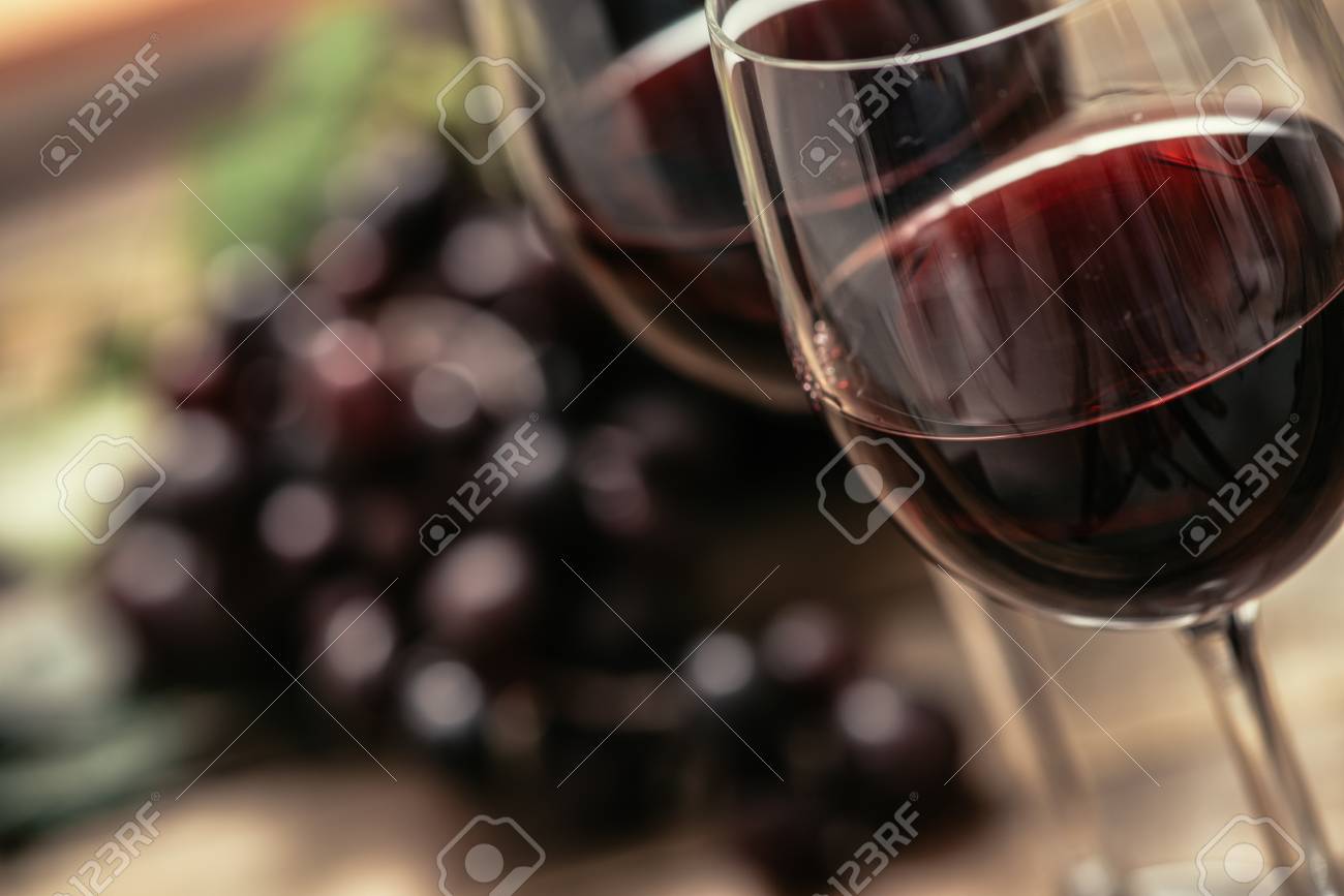 Italian Red Wine Tasting And Wine Culture Wine Glass And Grape