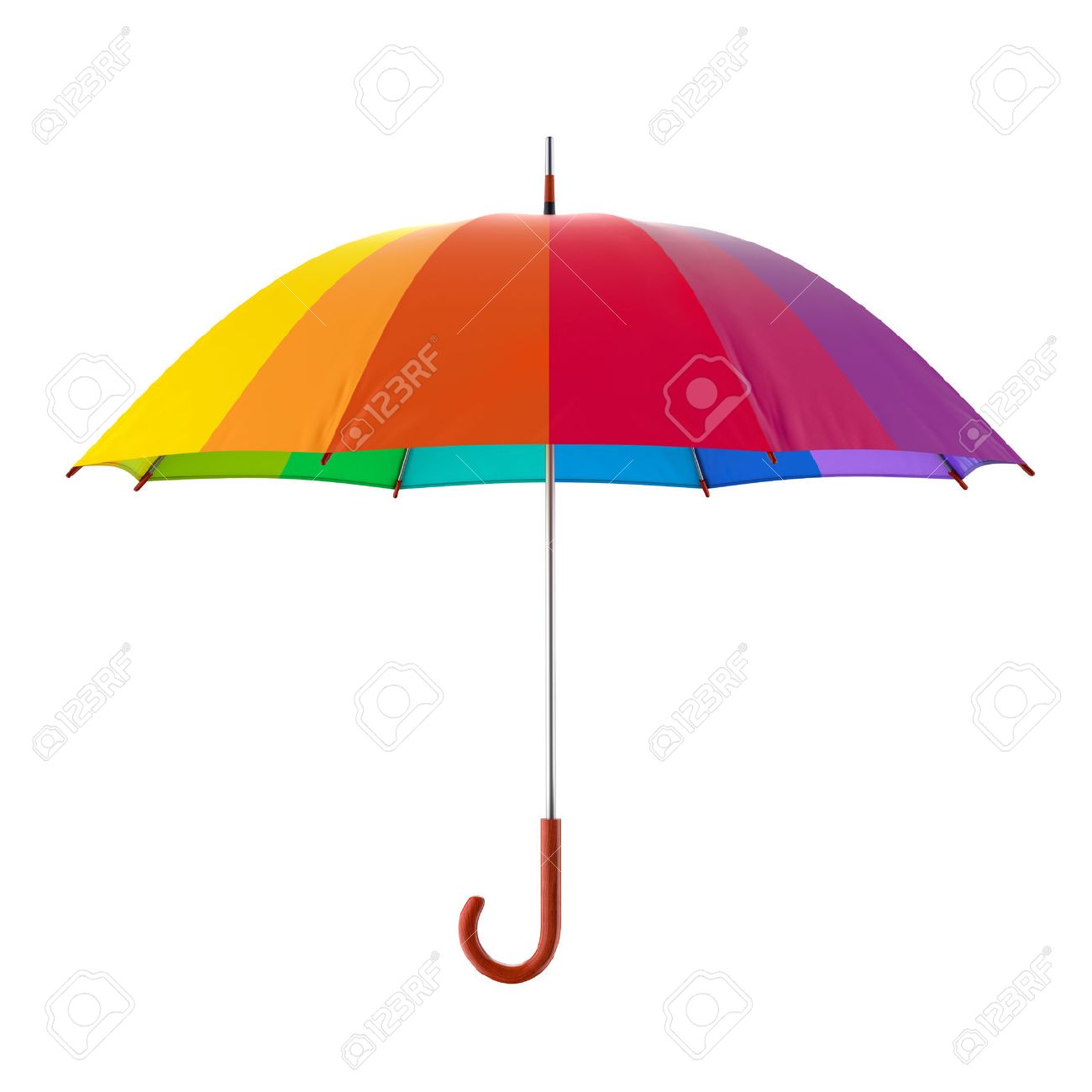 Colorful rainbow umbrella isolated on white background. 3D illustration - 67870182 Colorful rainbow umbrella isolated on white background. 3D illustration - 67870182