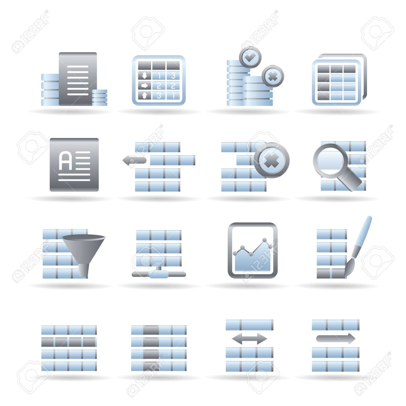 Database And Table Formatting Icons Icon Set Royalty Free Cliparts Vectors And Stock Illustration Image Database And Table Formatting Icons Icon Set Royalty Free Cliparts Vectors And Stock Illustration Image