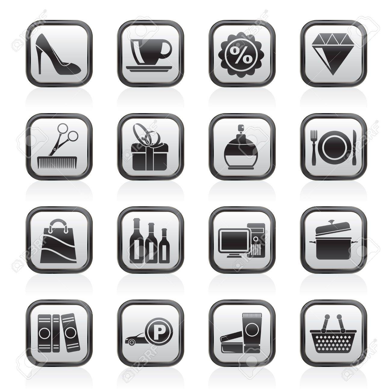 Shopping and mall icons - icon set - 16646549 Shopping and mall icons - icon set - 16646549