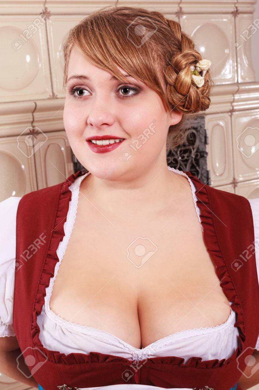 Portrait Of Busty And Obese Bavarian Girl In Dirndl With Stylish Hairstyle  Stock Photo, Picture and Royalty Free Image. Image 51371230.