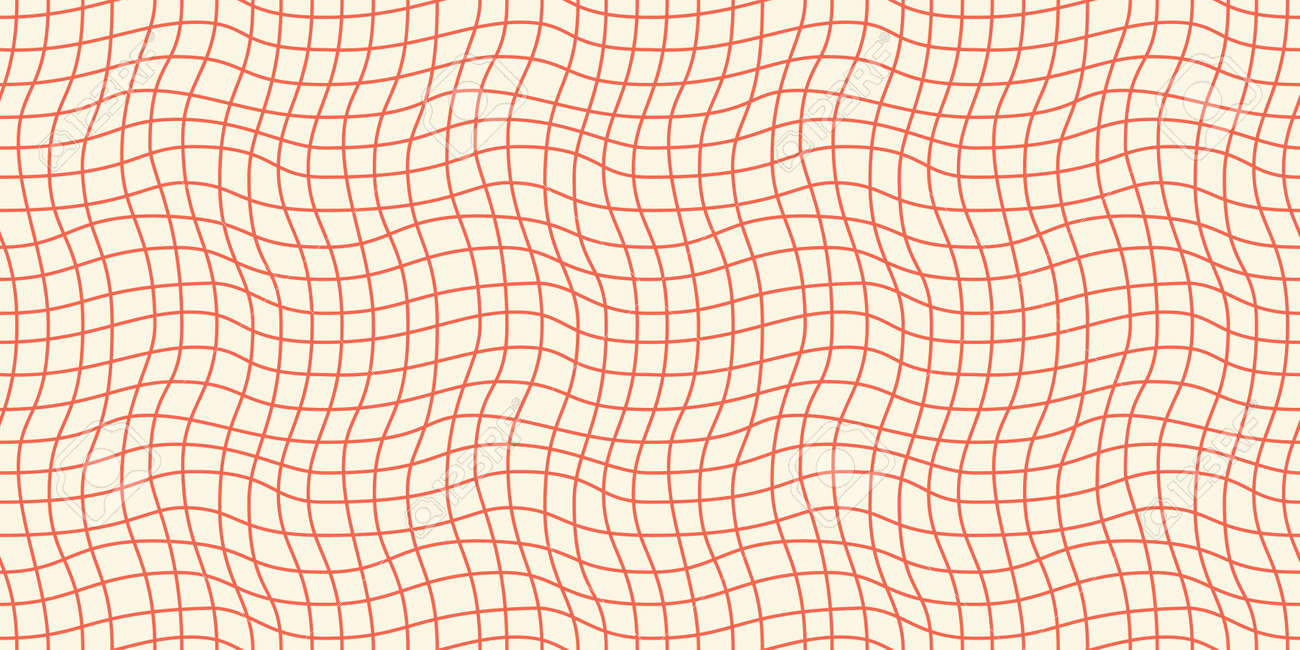 Seamless geometric pattern with woven and distorted checkers - 164334478 Seamless geometric pattern with woven and distorted checkers - 164334478