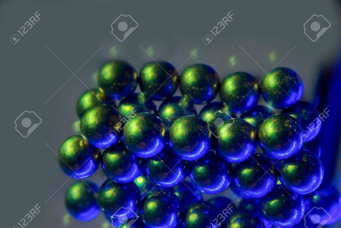 blue magnetic balls