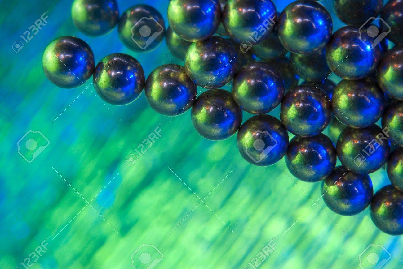 blue magnetic balls