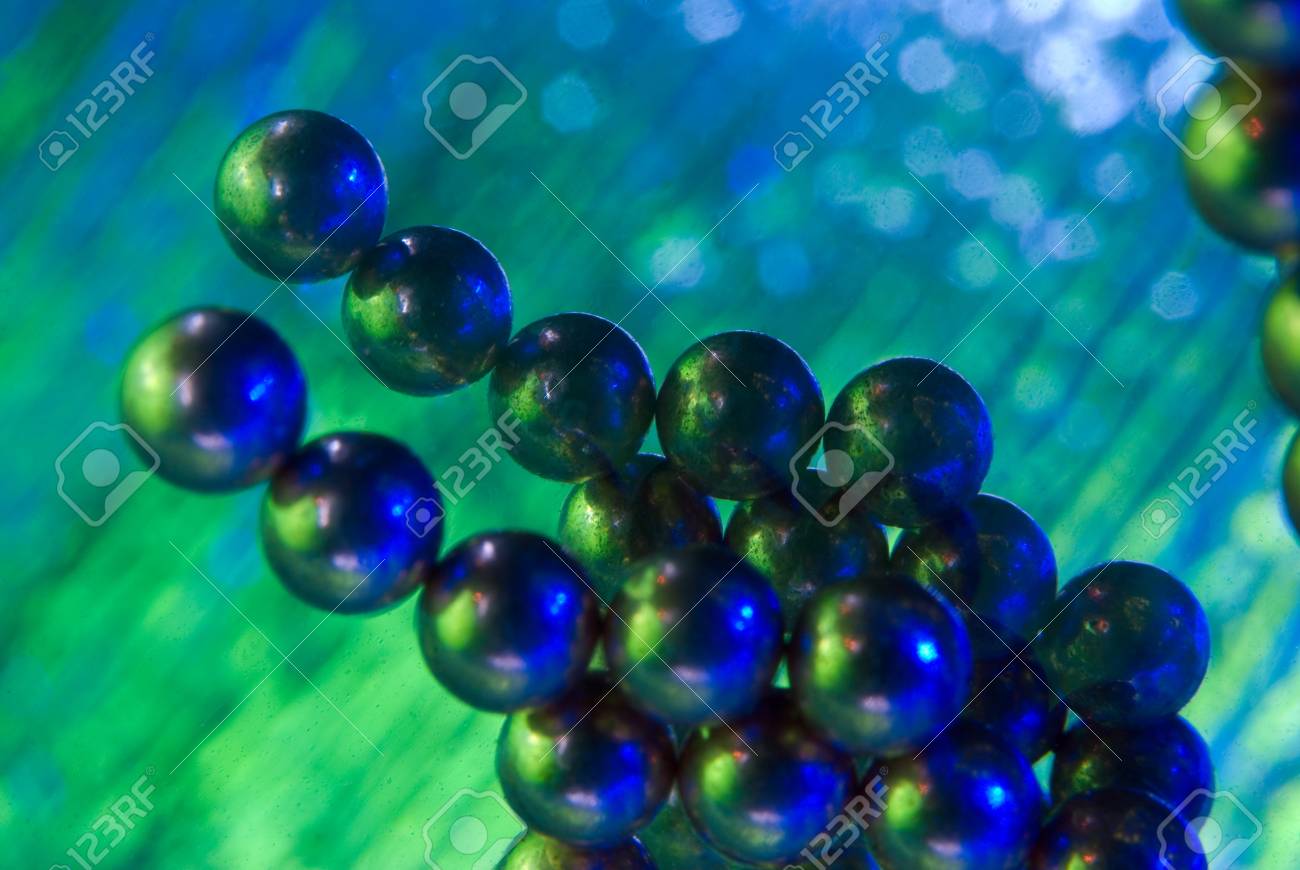 blue magnetic balls