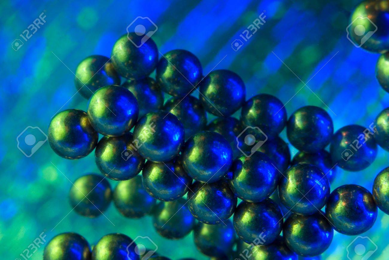 blue magnetic balls