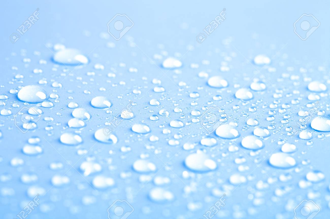 Drops of water on a color background. Blue. Shallow depth of field. Selective focus. Blur. - 44450754 Drops of water on a color background. Blue. Shallow depth of field. Selective focus. Blur. - 44450754