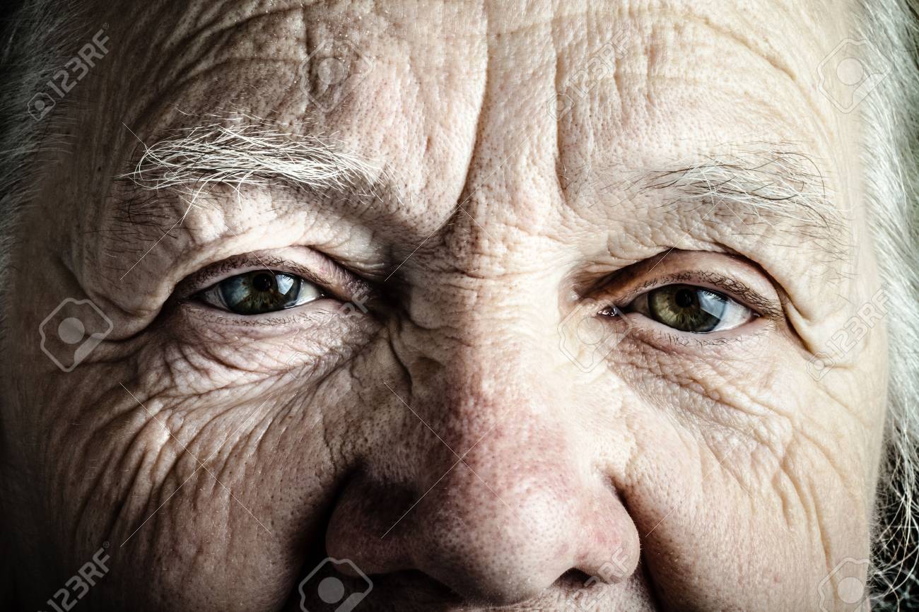 Portrait of elderly woman. Closeup view. Toned. - 54159218 Portrait of elderly woman. Closeup view. Toned. - 54159218