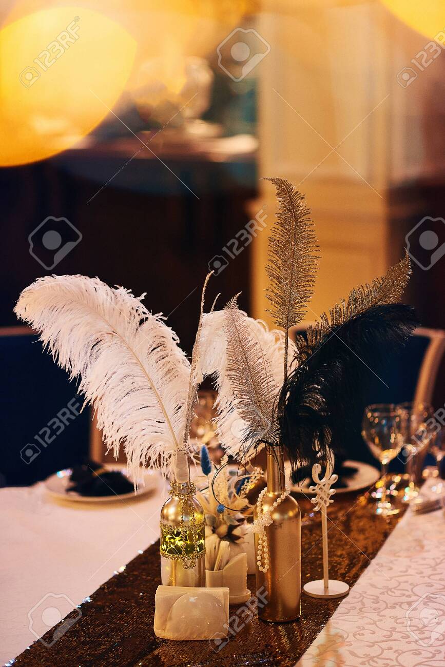 pics Black And Silver Table Decor event party or wedding reception black
