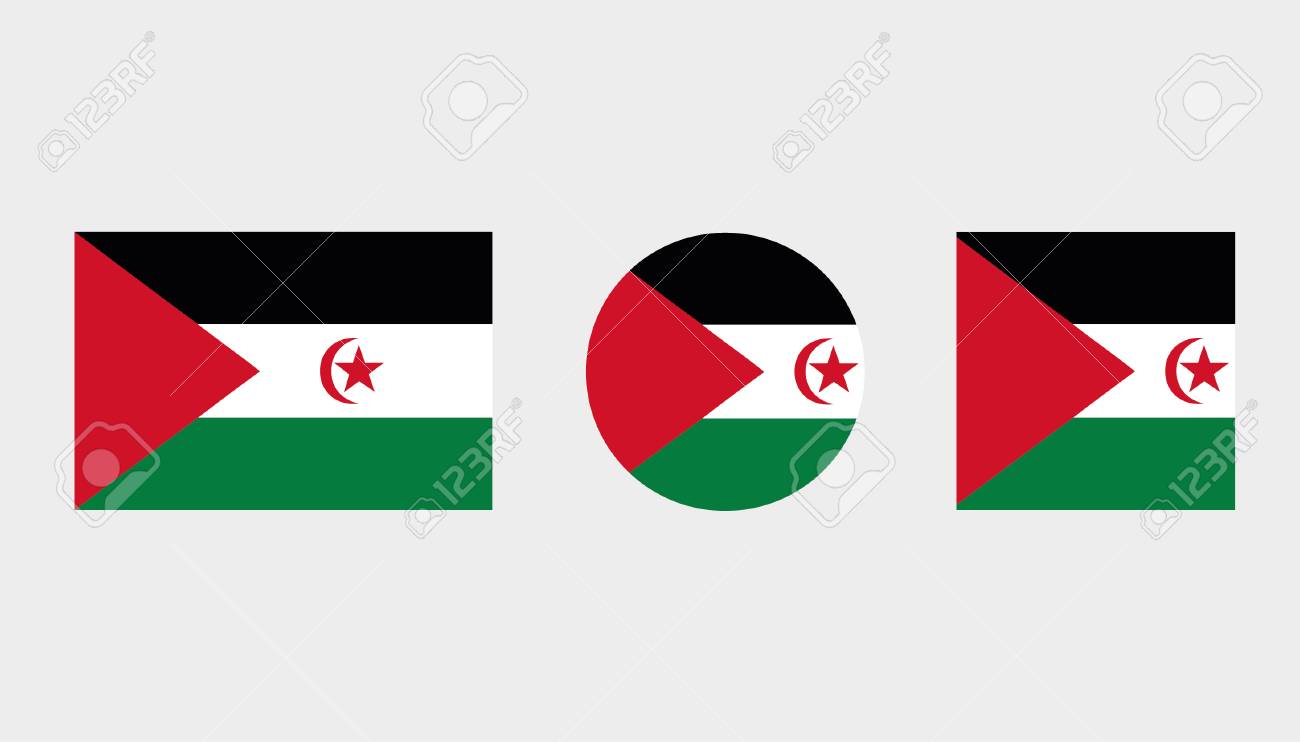 西サハラの国の国旗のイラストのイラスト素材 ベクタ Image 西サハラの国の国旗のイラストのイラスト素材 ベクタ Image