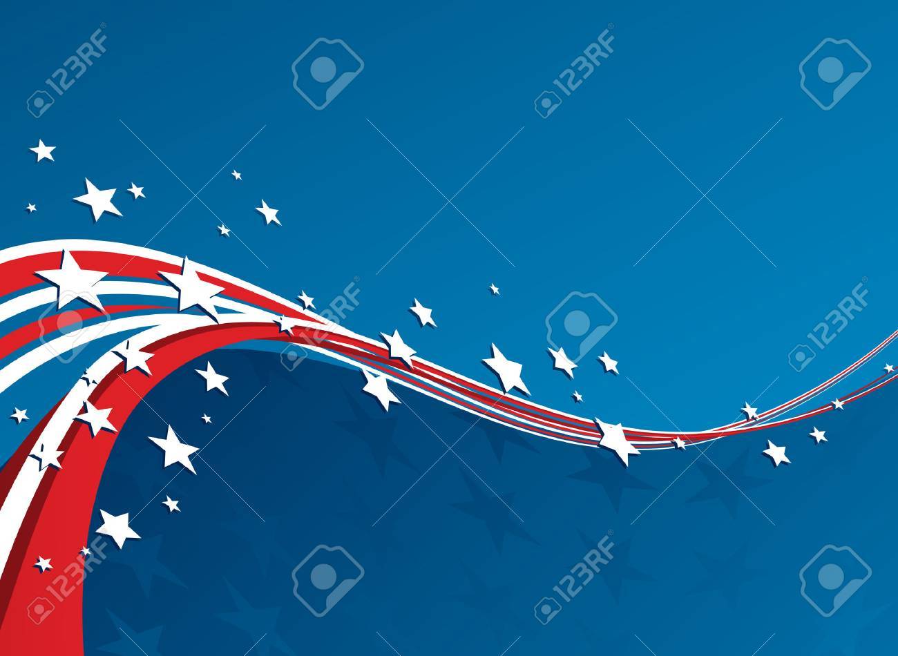 american flag vector patriotic background for independence day