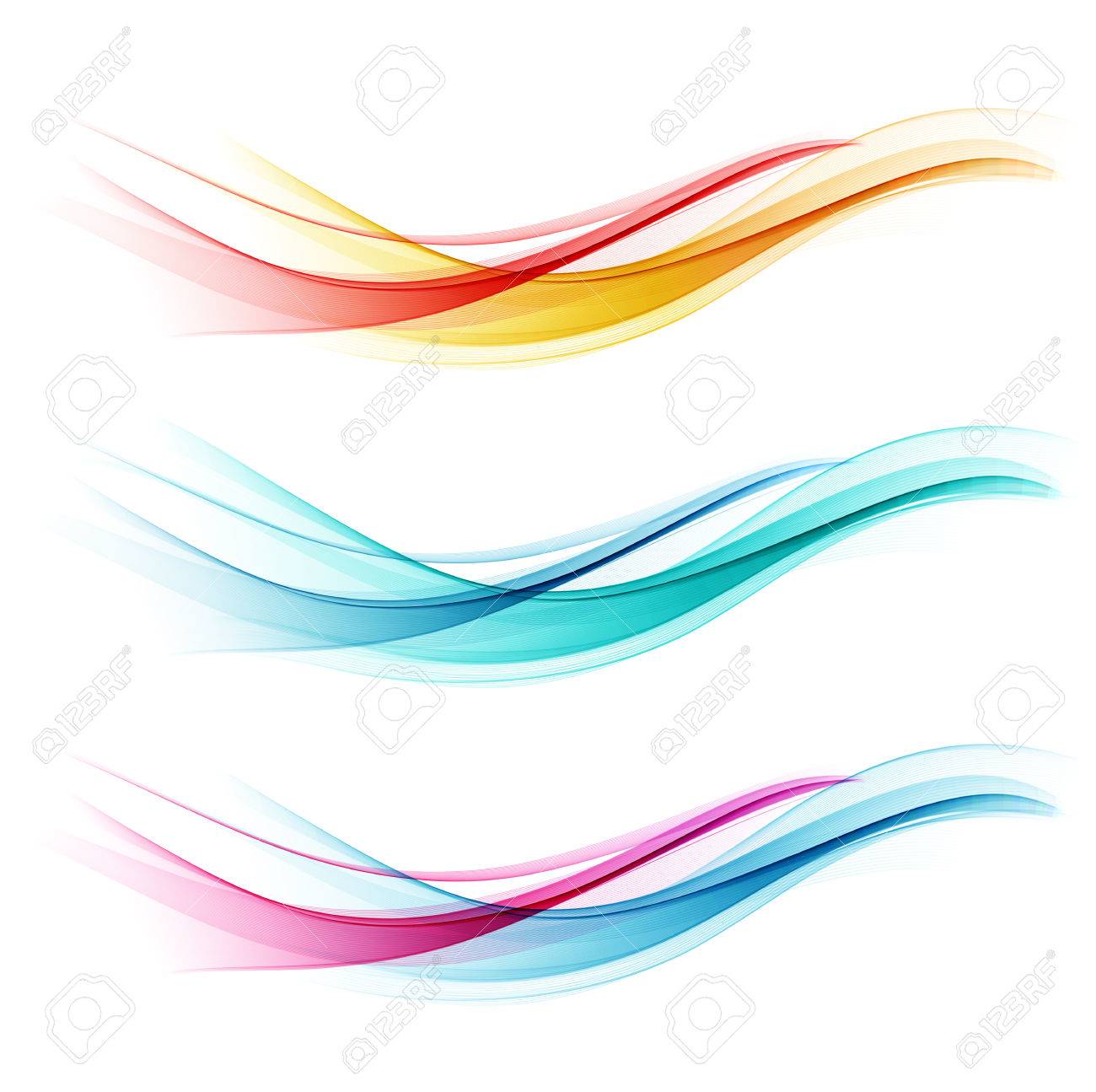 Set of abstract color wave. Color smoke wave. Transparent color wave. Blue, pink, orange, red color. Wavy design - 53407920 Set of abstract color wave. Color smoke wave. Transparent color wave. Blue, pink, orange, red color. Wavy design - 53407920