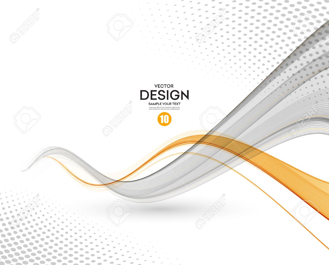 Abstract background, gray and orange waved lines for brochure, website, flyer design. illustration - 57247966 Abstract background, gray and orange waved lines for brochure, website, flyer design. illustration - 57247966