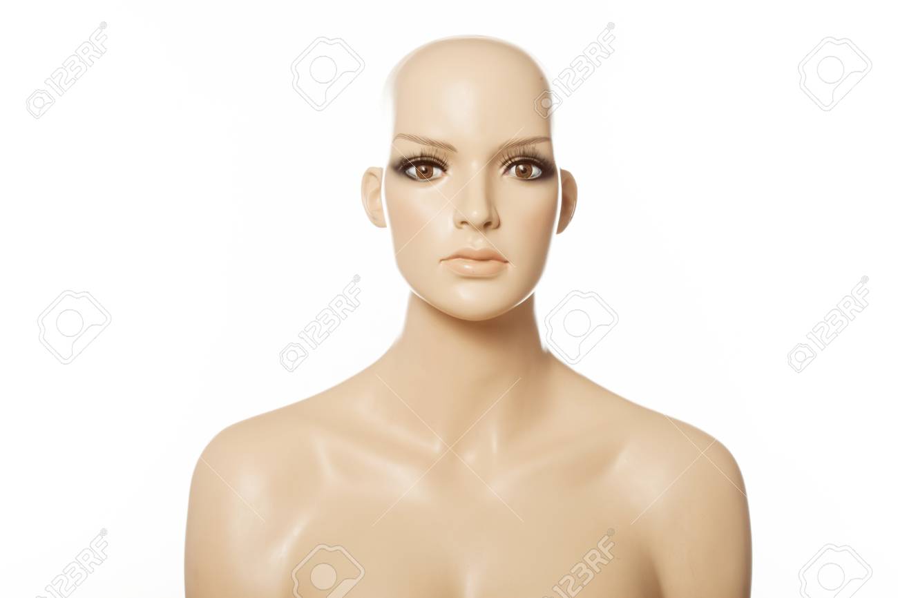 白の顔・女性のマネキンの頭 の写真素材・画像素材. Image 21338522.