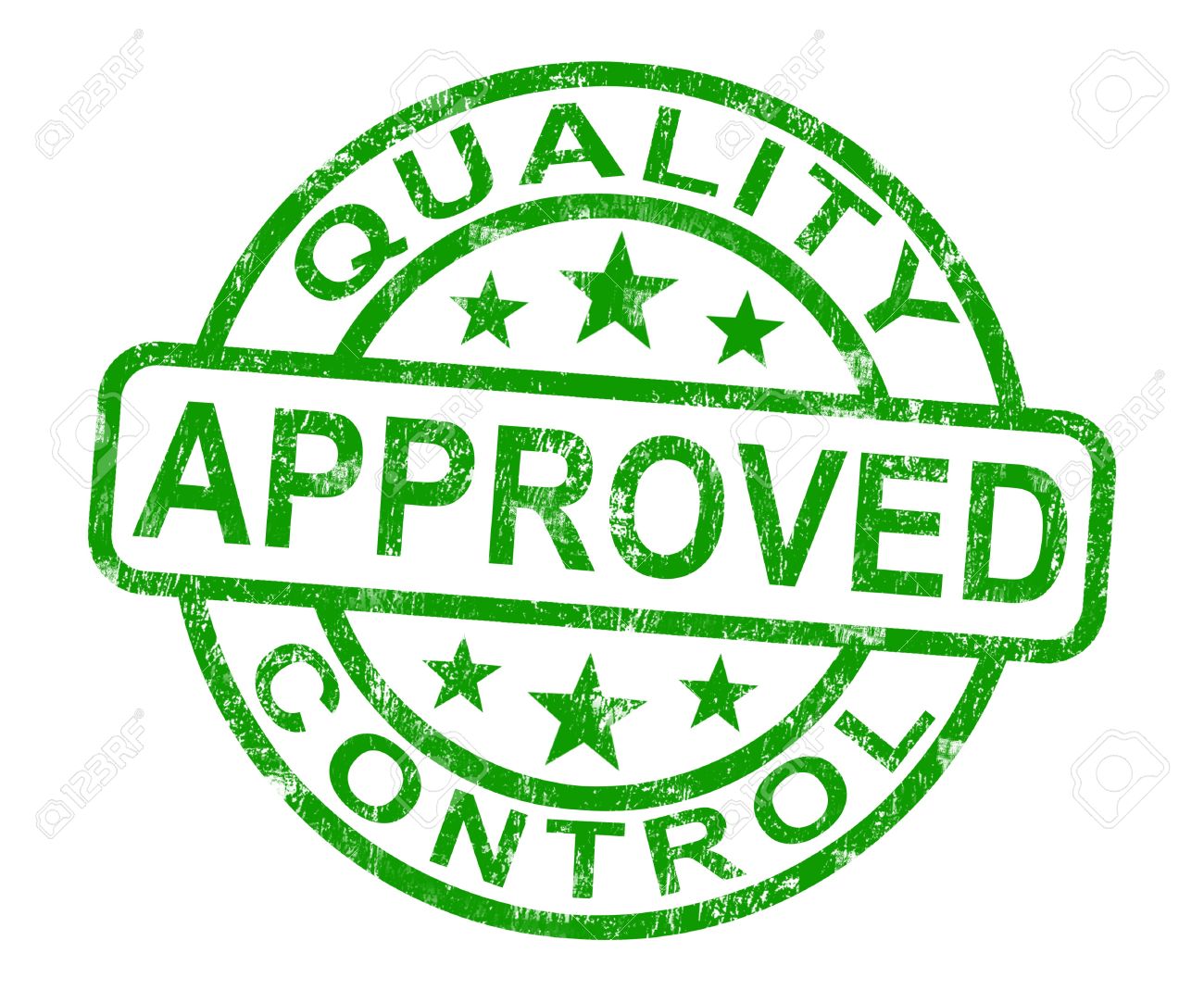quality control approved stamp shows excellent products stock photo quality control products