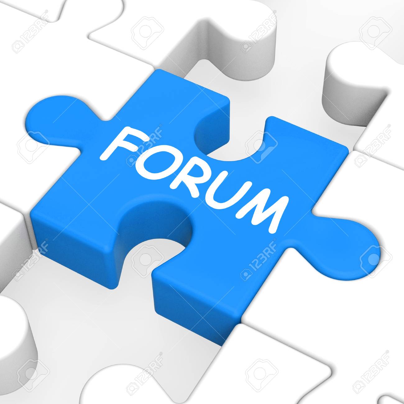 Forum Puzzle Showing Online Community Chat And Advice Stock Photo Picture And Royalty Free Image Image