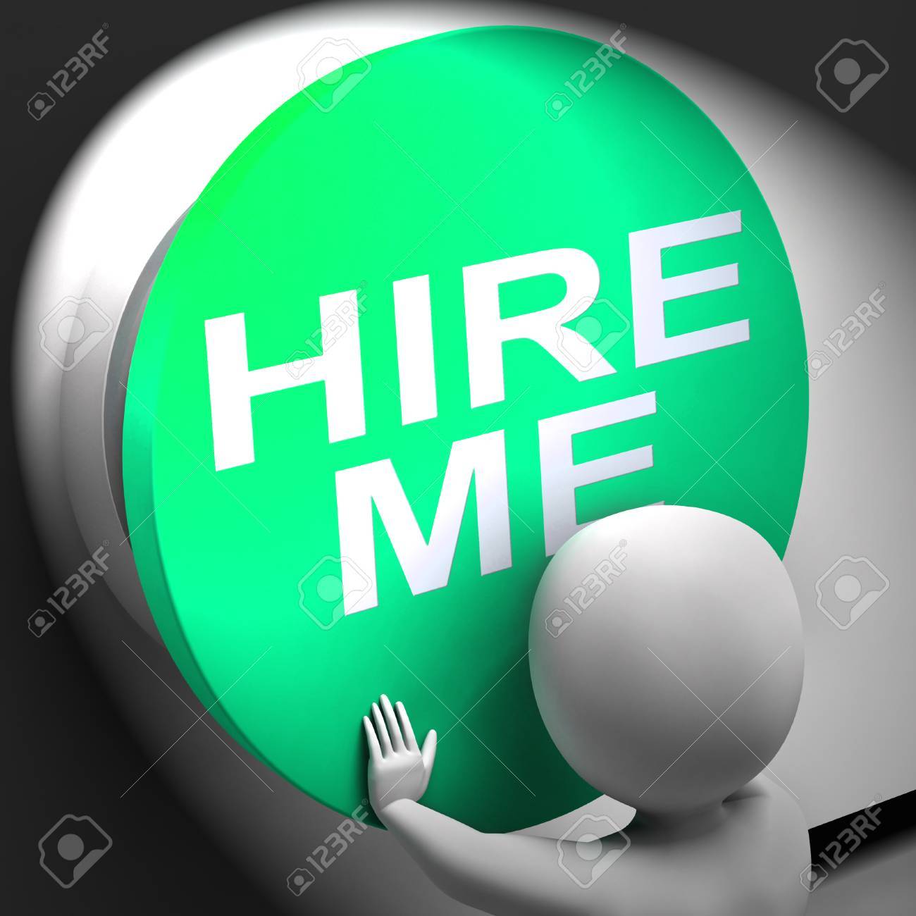 Hire Me Pressed Meaning Job Applicant Or Freelancer Stock Photo Picture And Royalty Free Image Image