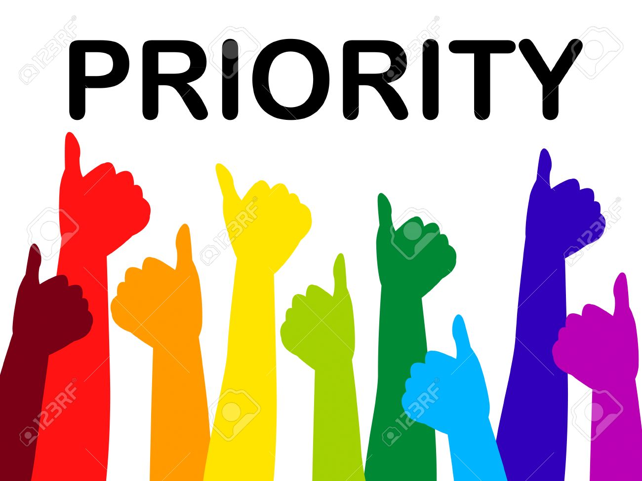 Thumbs Up Meaning Top Priority And Perfect Stock Photo Picture And Royalty Free Image Image 29567575