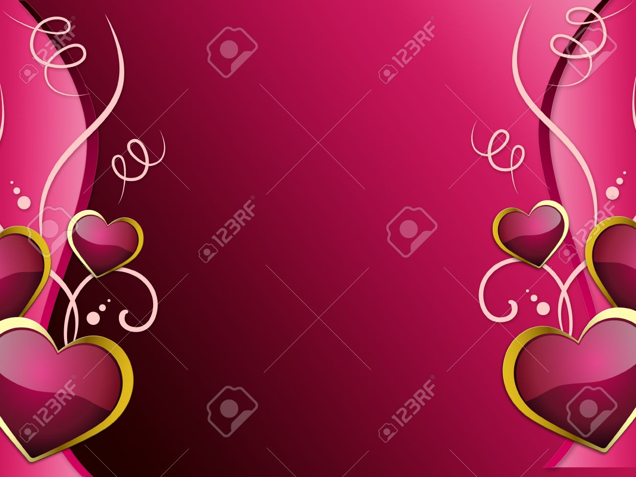 ロマンチックな壁紙や情熱的な愛を示す心の背景 の写真素材 画像素材 Image