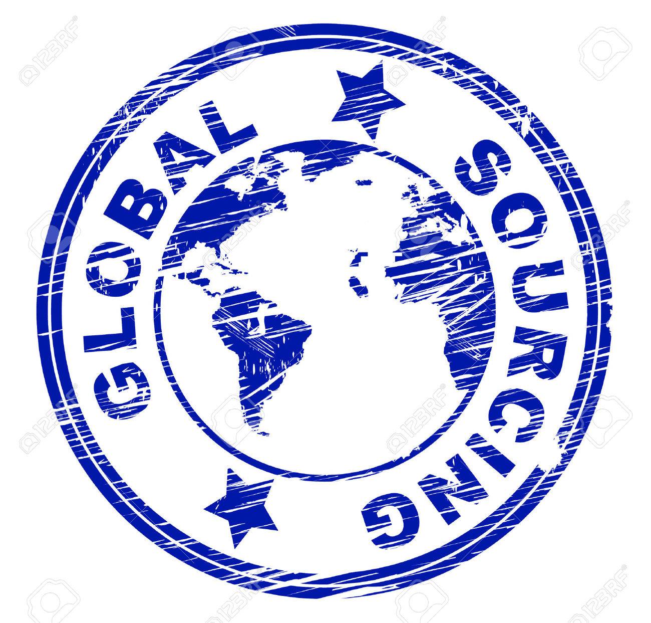global sourcing representing worldwide supplied and supplies global sourcing