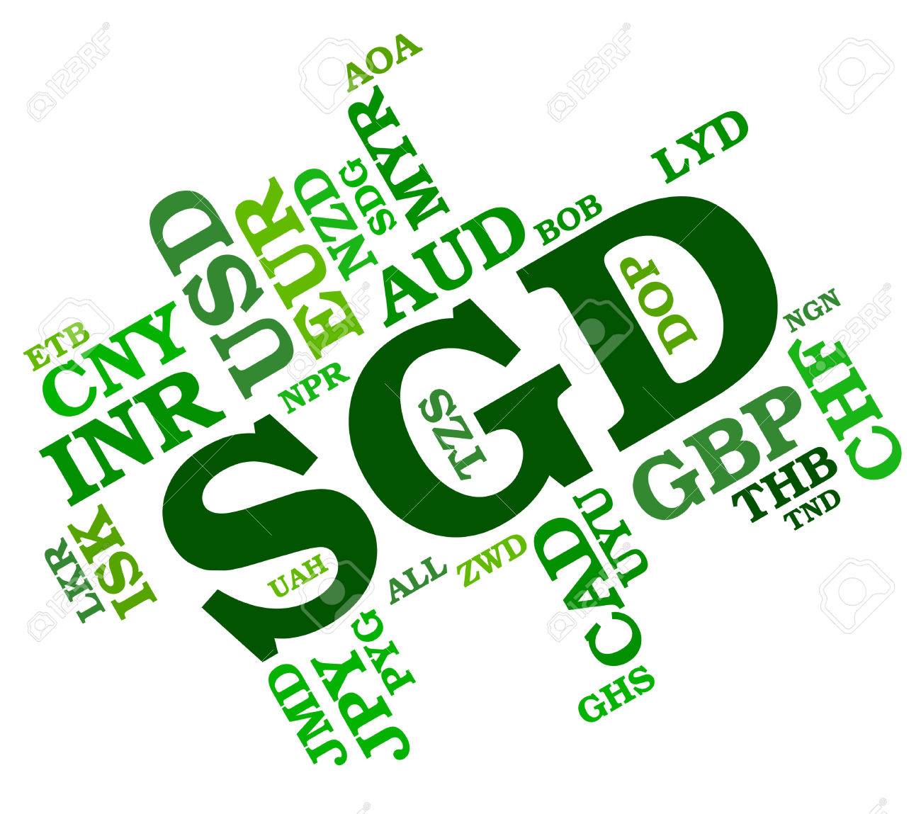 Sgd Currency Wordcloud Stock Photo, Picture and Royalty Free Image. Image  41597779.