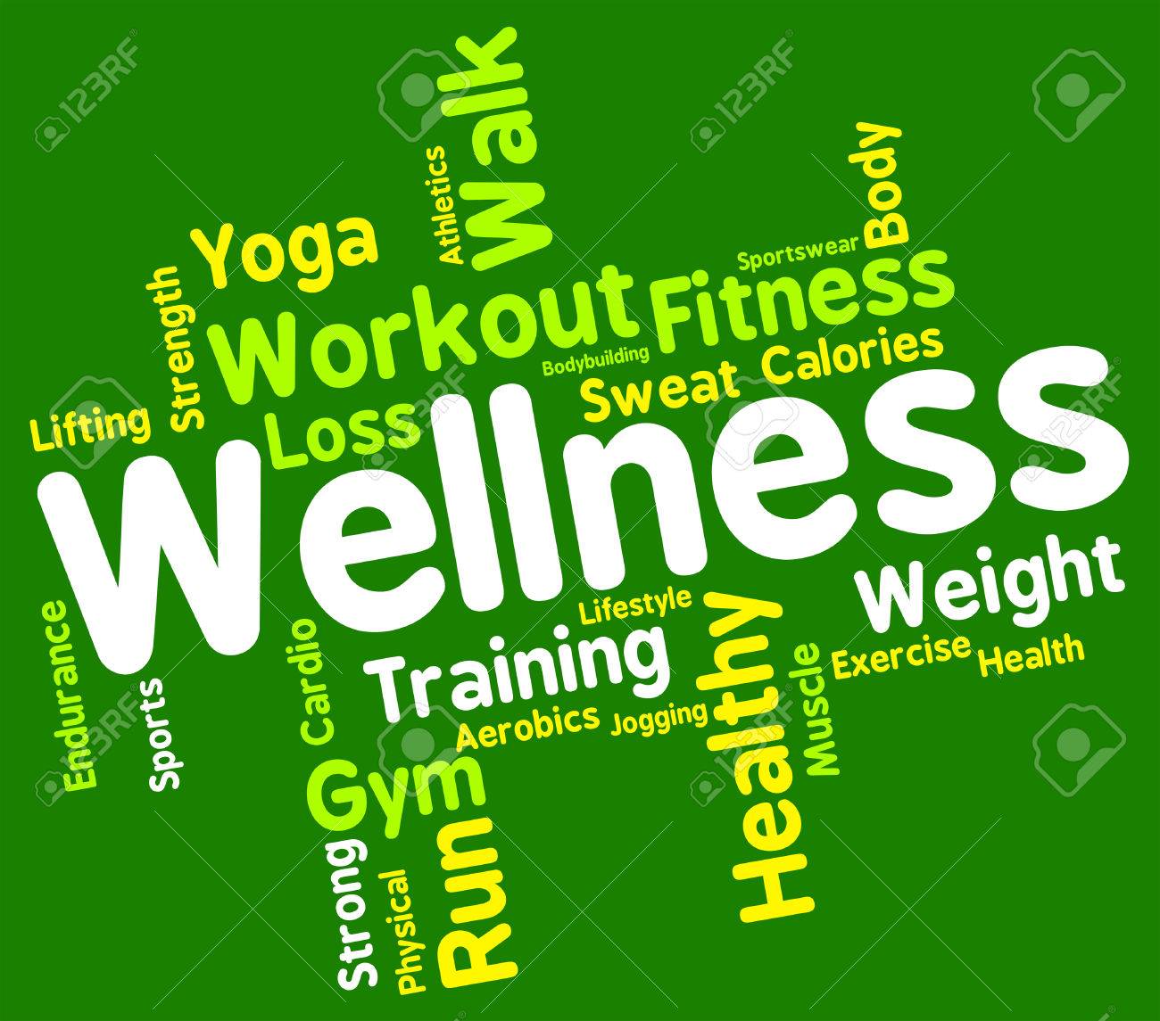 wellness words showing preventive medicine and health stock photo health and wellness words