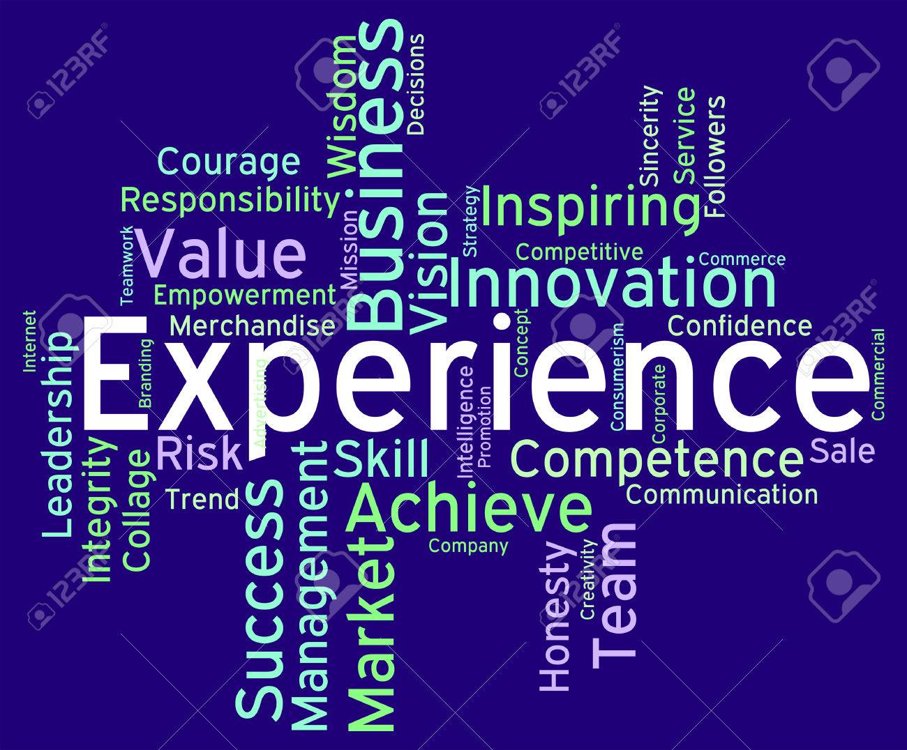 Experience Words Meaning Know How And Proficiency Stock Photo Picture And Royalty Free Image Image 41879103