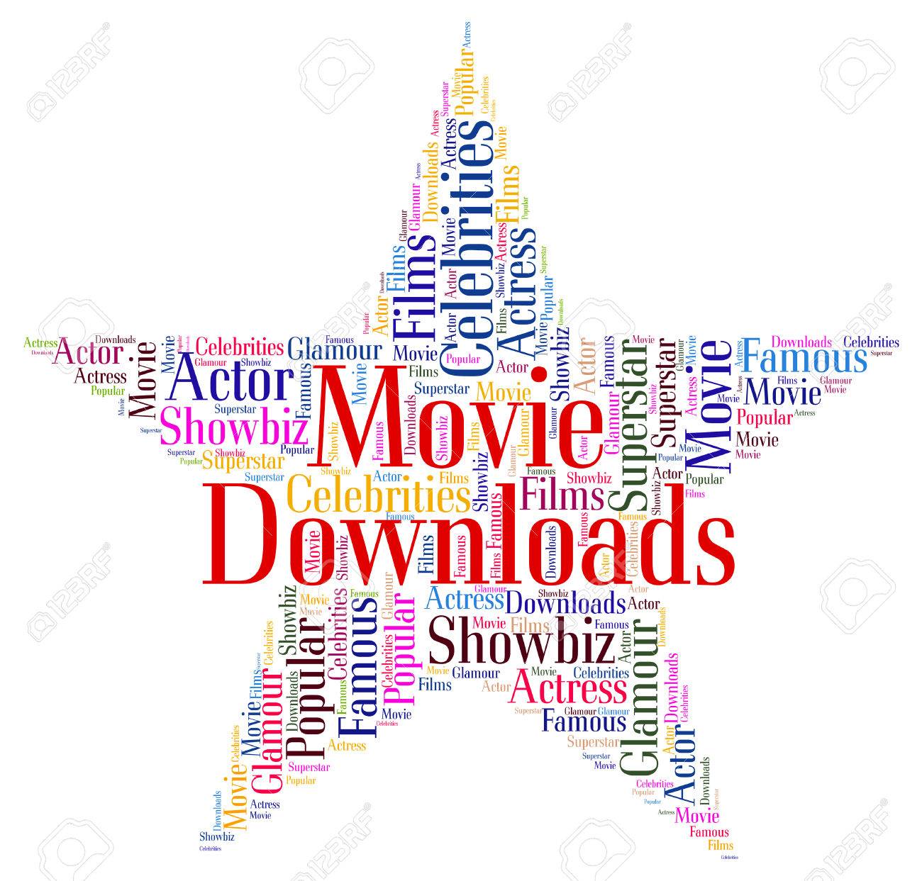 movie downloads representing movies and shows stock photo picture