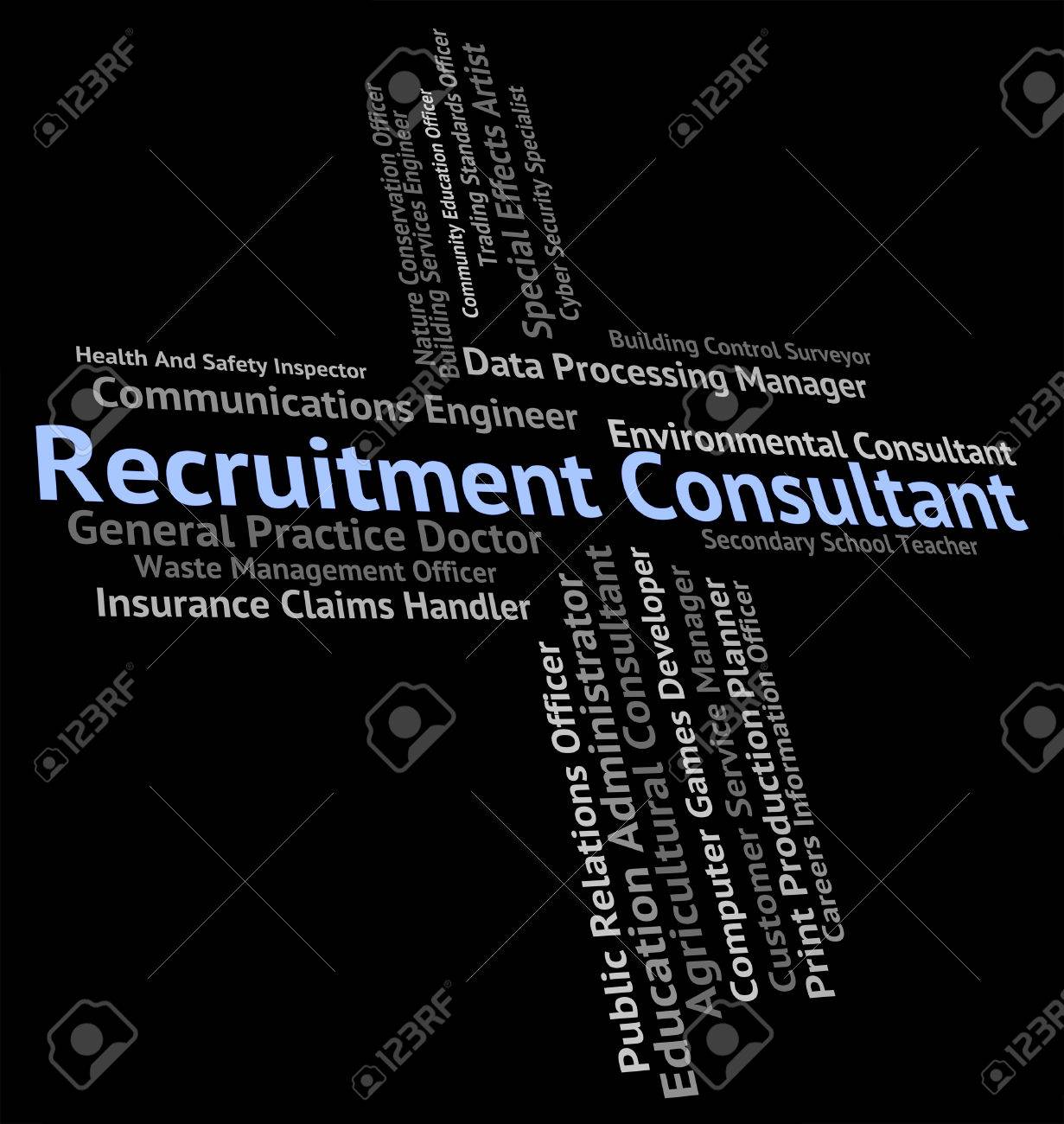 recruitment consultant showing headhunter occupation and jobs stock headhunter careers