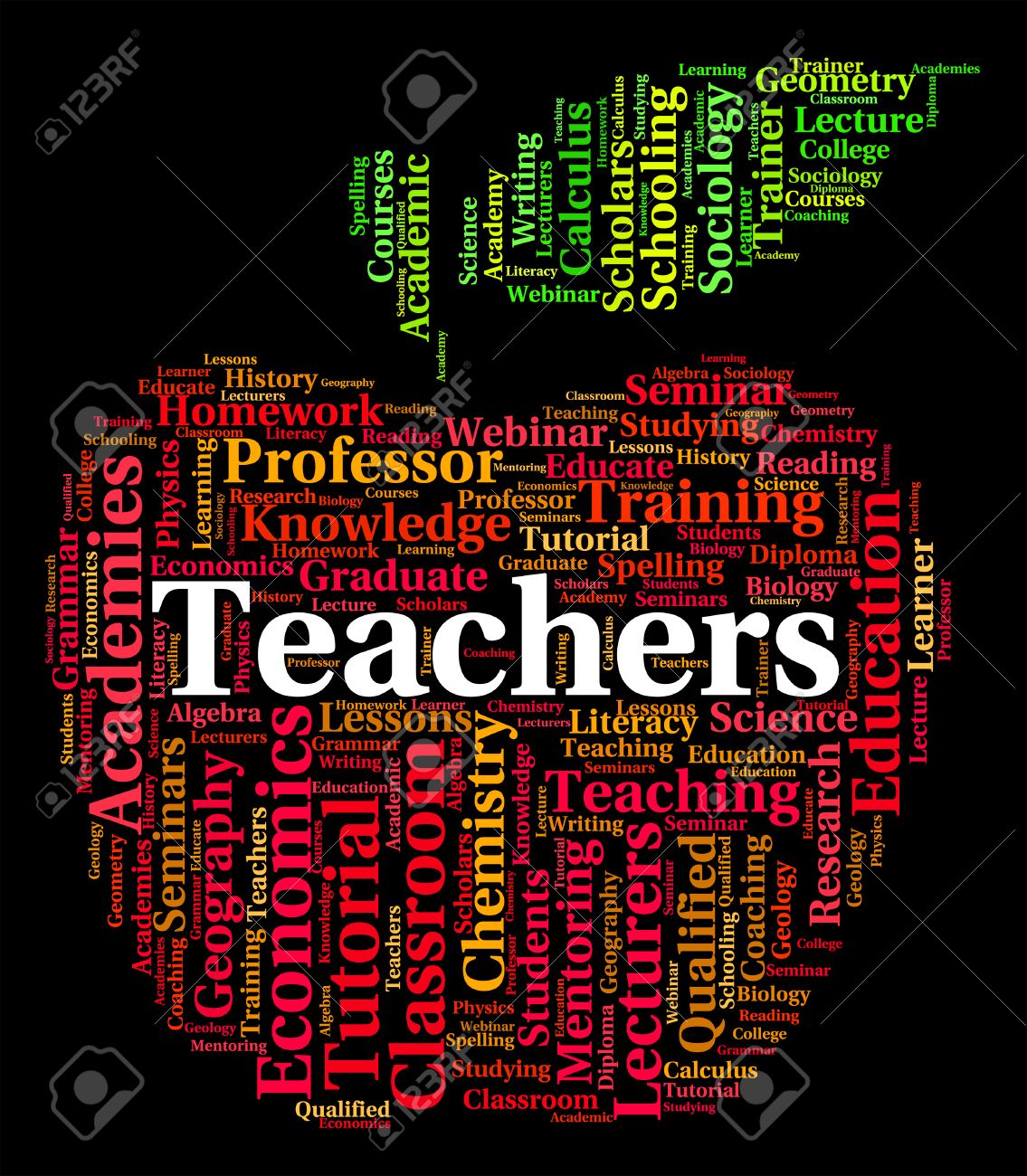 Teachers Word Representing Give Lessons And Text Stock Photo Picture And Royalty Free Image Image 43804227