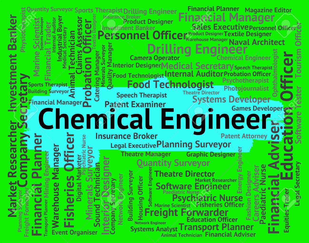 Chemical Engineer Indicating Work Hiring And Occupation Stock ...